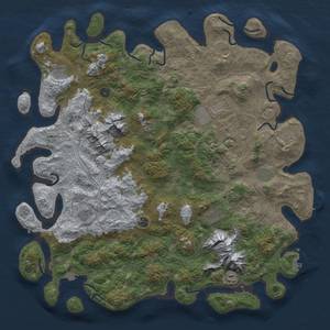 Thumbnail Rust Map: Procedural Map, Size: 5000, Seed: 1068270688, 19 Monuments