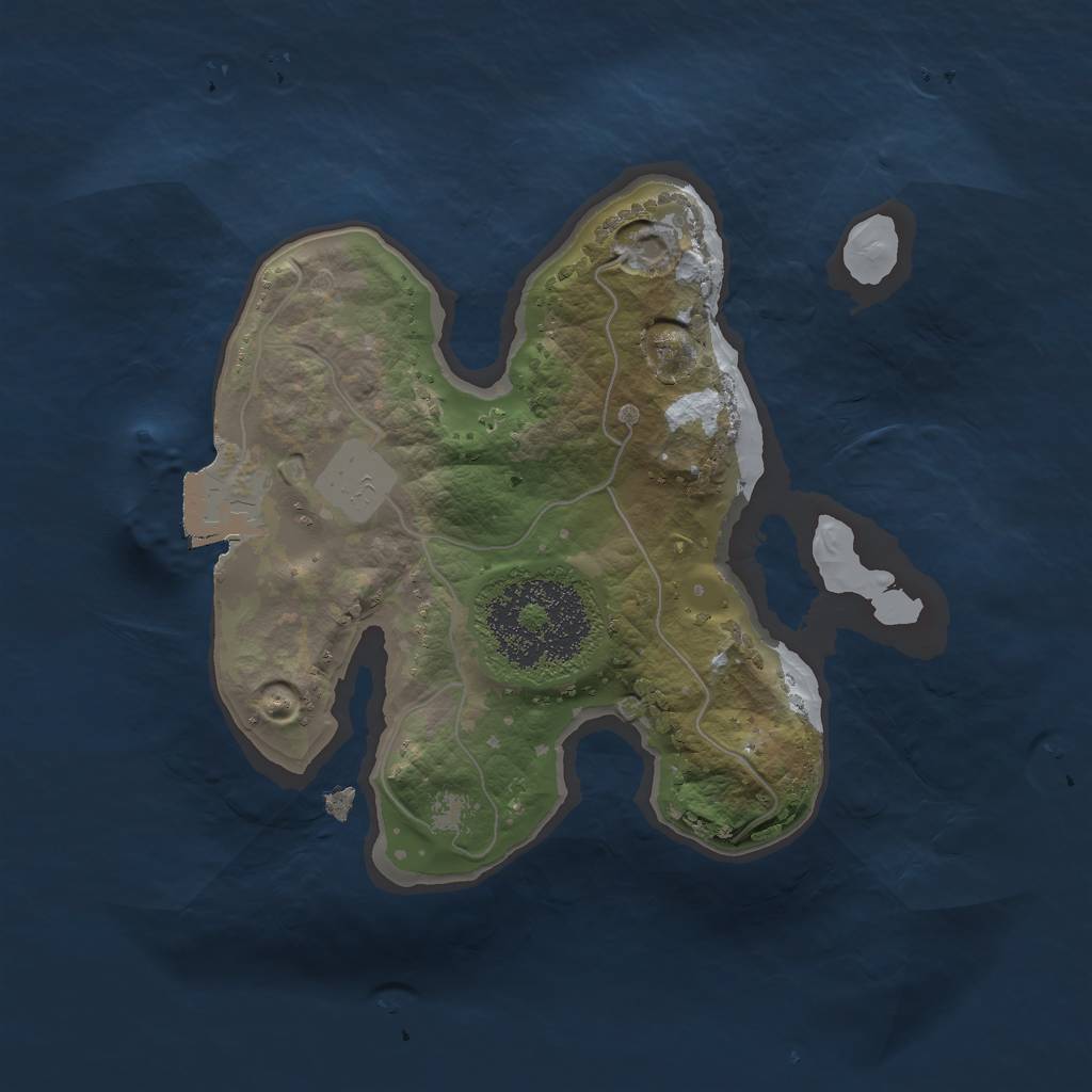 Rust Map: Procedural Map, Size: 1700, Seed: 157878, 3 Monuments