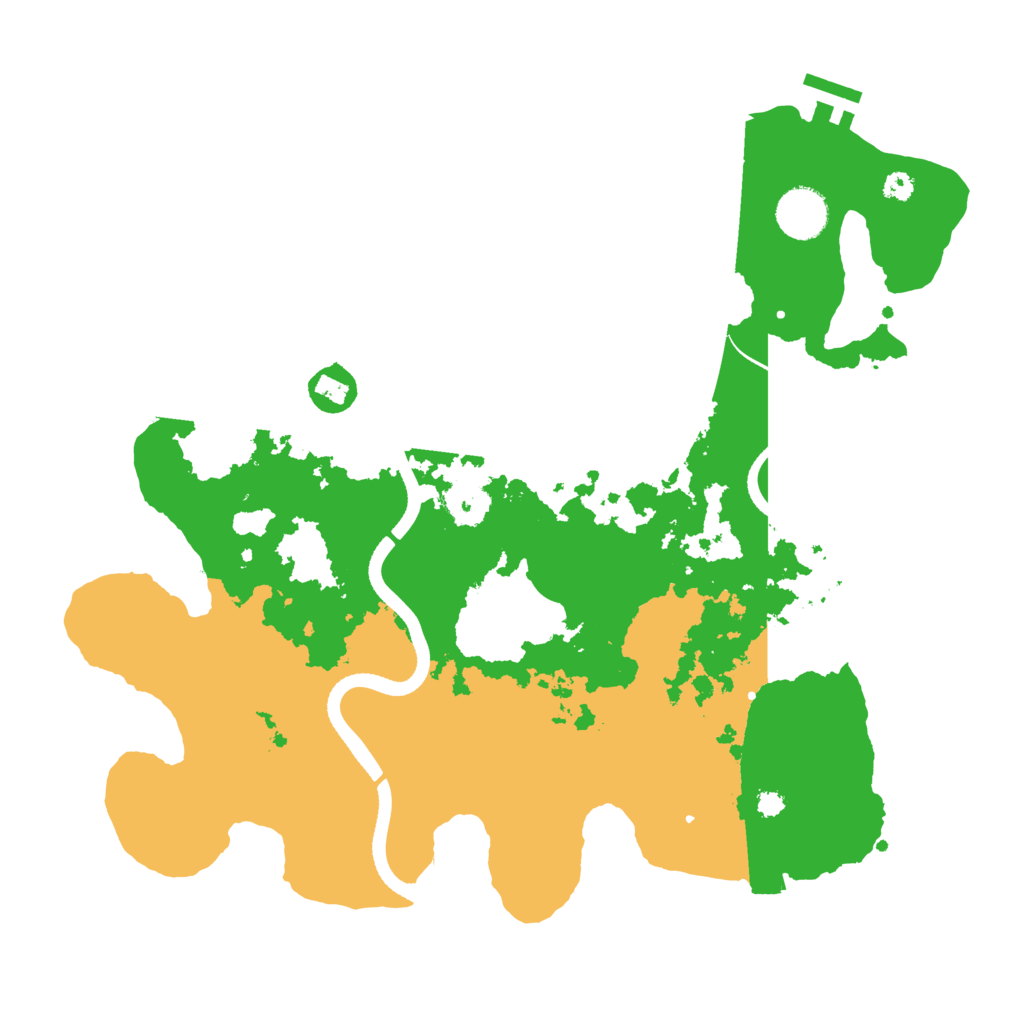 Biome Rust Map: Procedural Map, Size: 3500, Seed: 20253596