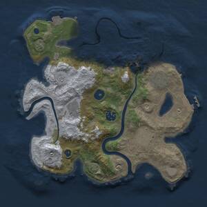Thumbnail Rust Map: Procedural Map, Size: 3000, Seed: 1285086653, 11 Monuments