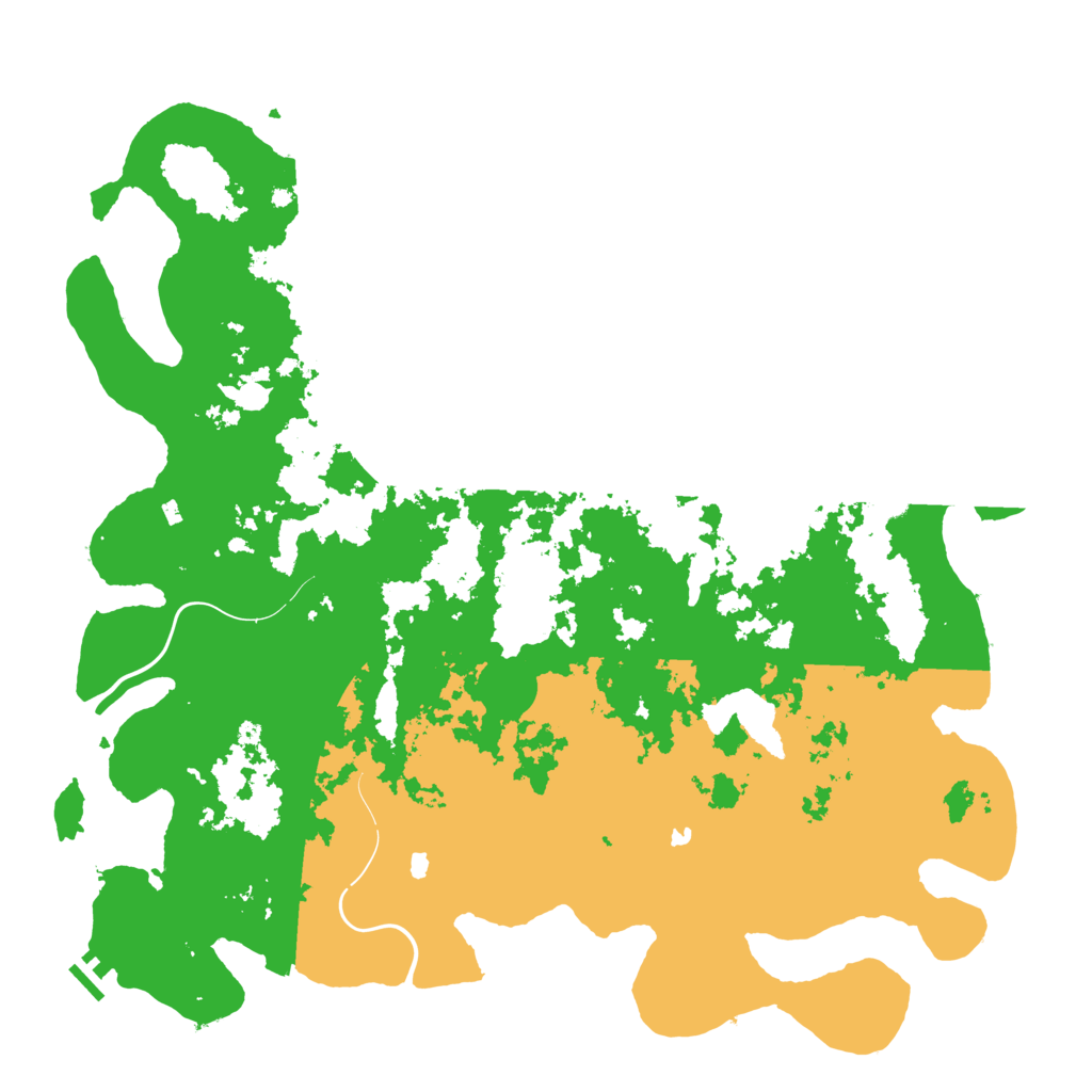 Biome Rust Map: Procedural Map, Size: 5000, Seed: 39279