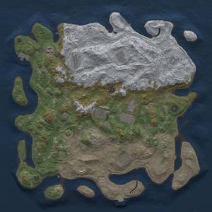 Thumbnail Rust Map: Procedural Map, Size: 4250, Seed: 185336613, 19 Monuments