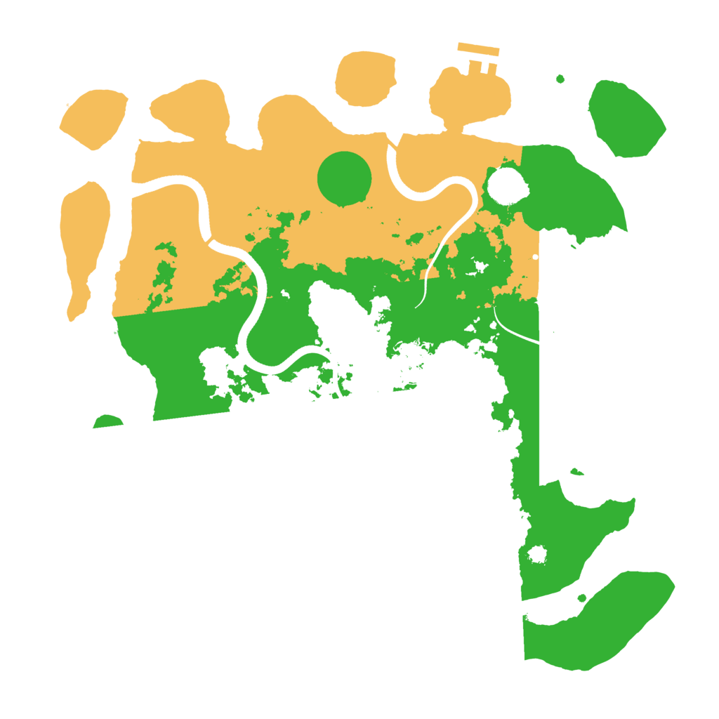 Biome Rust Map: Procedural Map, Size: 3500, Seed: 72009533