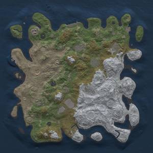 Thumbnail Rust Map: Procedural Map, Size: 4000, Seed: 1845901389, 18 Monuments