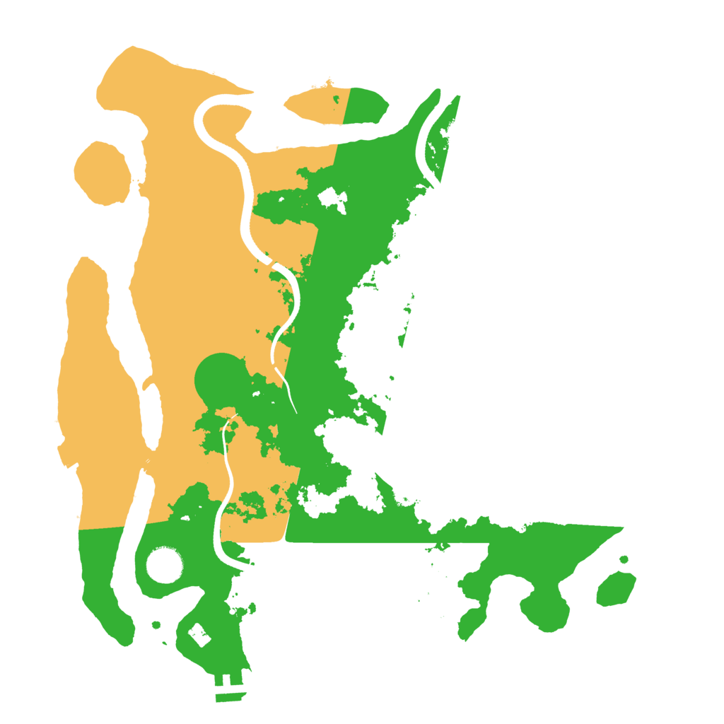 Biome Rust Map: Procedural Map, Size: 3500, Seed: 190097038