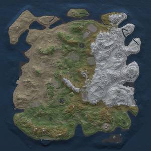 Thumbnail Rust Map: Procedural Map, Size: 4300, Seed: 921289399, 19 Monuments