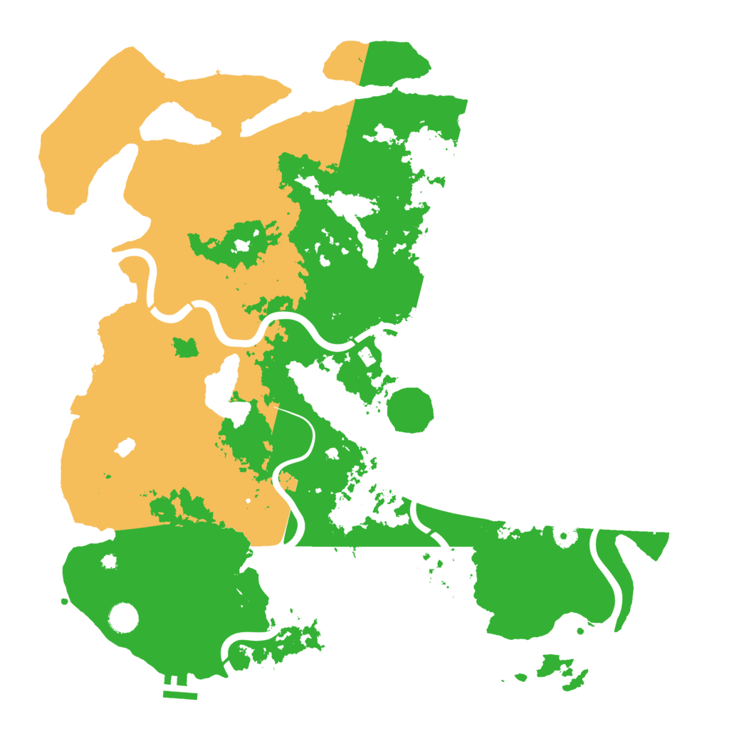Biome Rust Map: Procedural Map, Size: 4300, Seed: 921289399