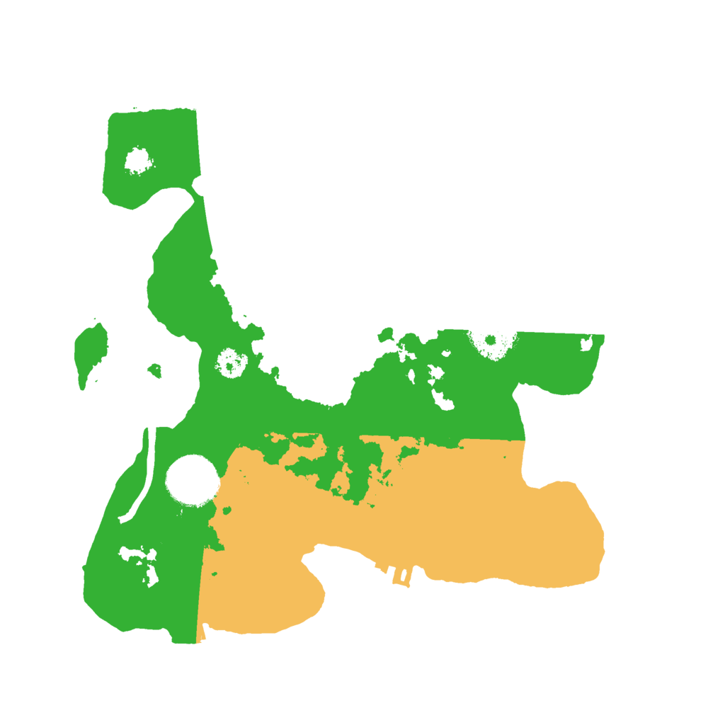 Biome Rust Map: Procedural Map, Size: 2500, Seed: 39279