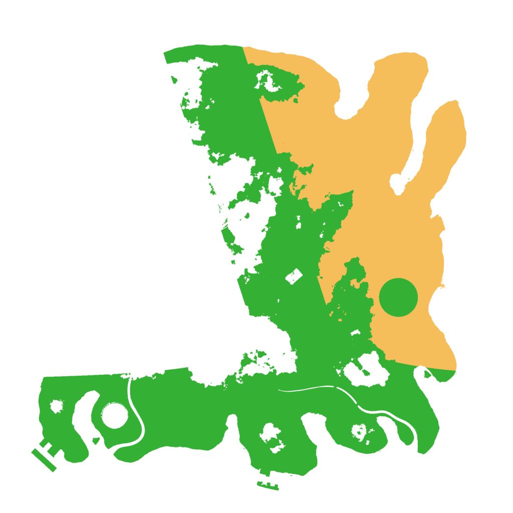 Biome Rust Map: Procedural Map, Size: 3500, Seed: 330696685
