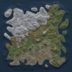 Thumbnail Rust Map: Procedural Map, Size: 4500, Seed: 42793575, 18 Monuments