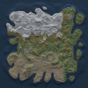 Thumbnail Rust Map: Procedural Map, Size: 4500, Seed: 1140725926, 19 Monuments