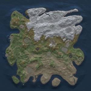 Thumbnail Rust Map: Procedural Map, Size: 4000, Seed: 1866935903, 18 Monuments