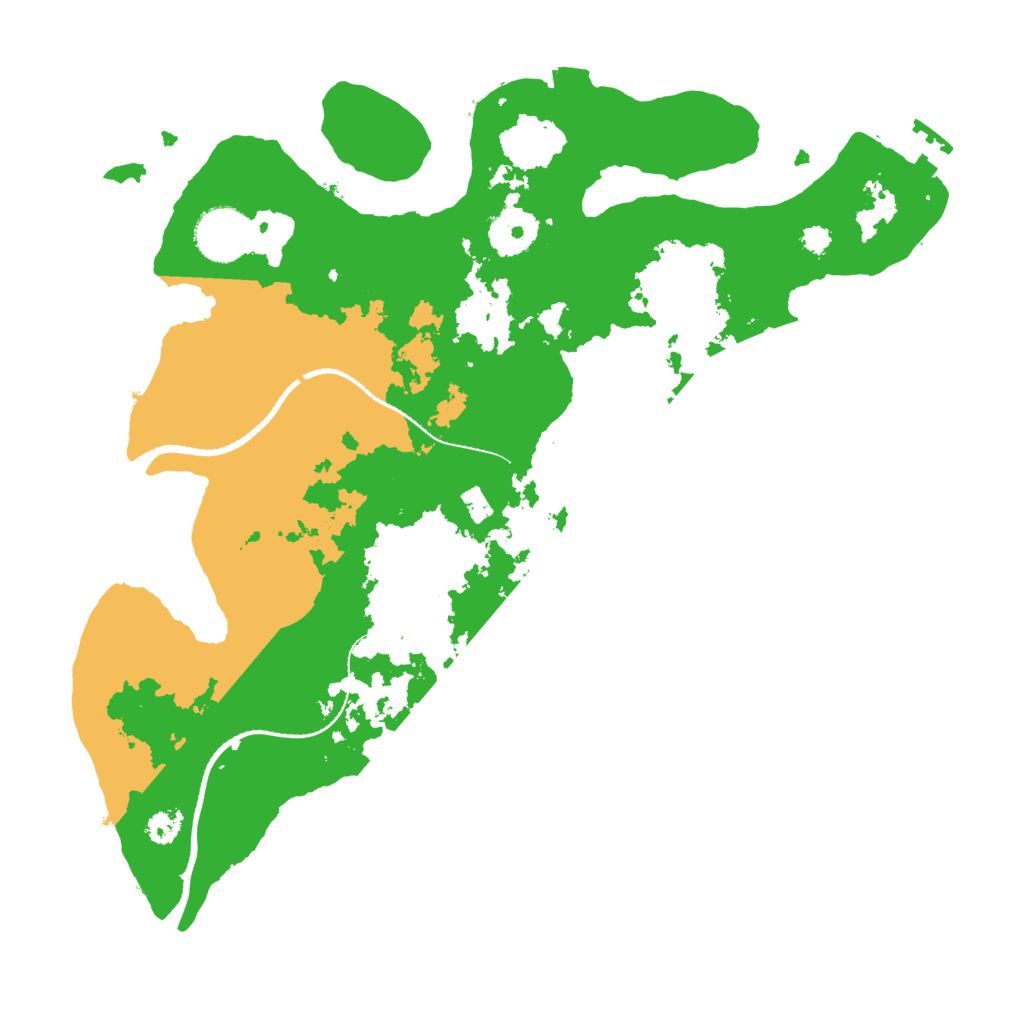 Biome Rust Map: Procedural Map, Size: 3250, Seed: 68438199