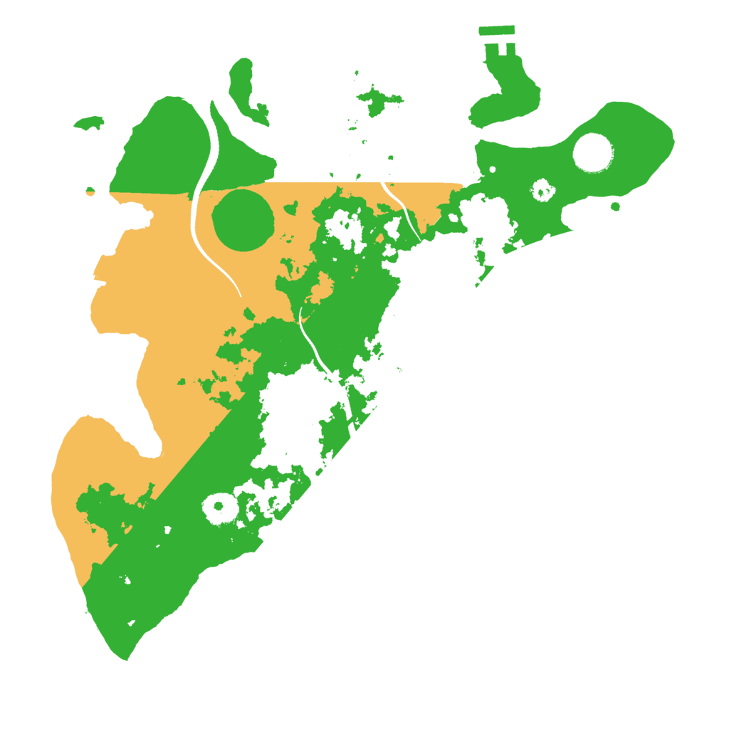 Biome Rust Map: Procedural Map, Size: 3250, Seed: 68438199