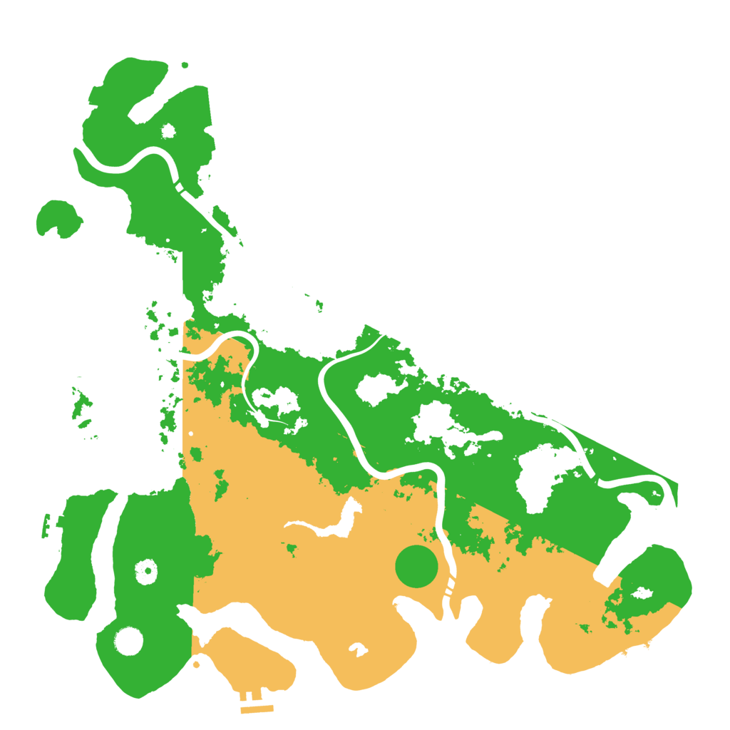 Biome Rust Map: Procedural Map, Size: 4500, Seed: 25569845