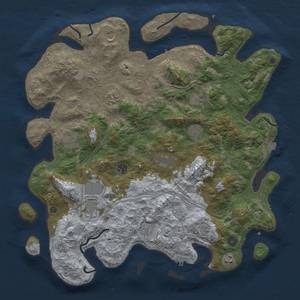 Thumbnail Rust Map: Procedural Map, Size: 4500, Seed: 1132097998, 19 Monuments