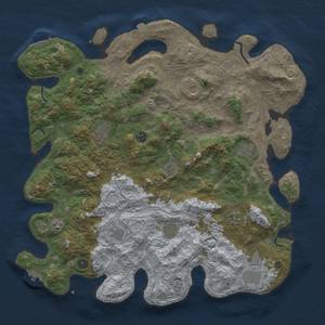 Thumbnail Rust Map: Procedural Map, Size: 4750, Seed: 612589546, 19 Monuments