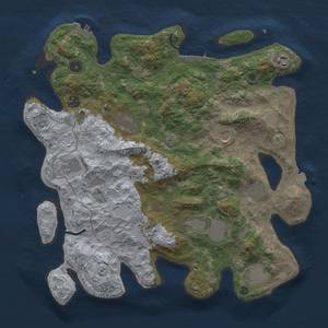 Thumbnail Rust Map: Procedural Map, Size: 4000, Seed: 1233525735, 18 Monuments