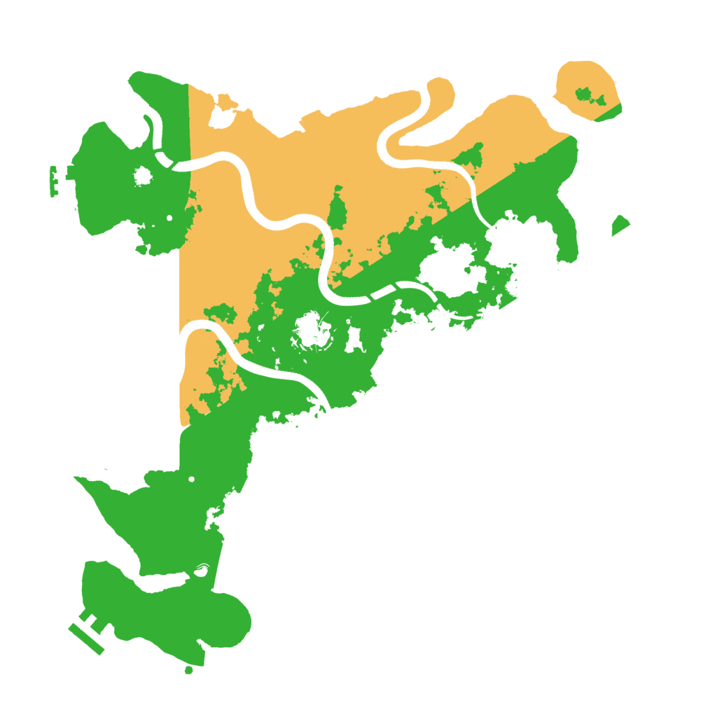 Biome Rust Map: Procedural Map, Size: 3500, Seed: 1439015028