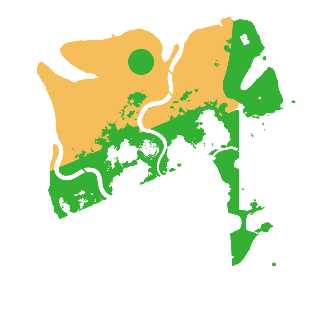 Biome Rust Map: Procedural Map, Size: 3250, Seed: 48327