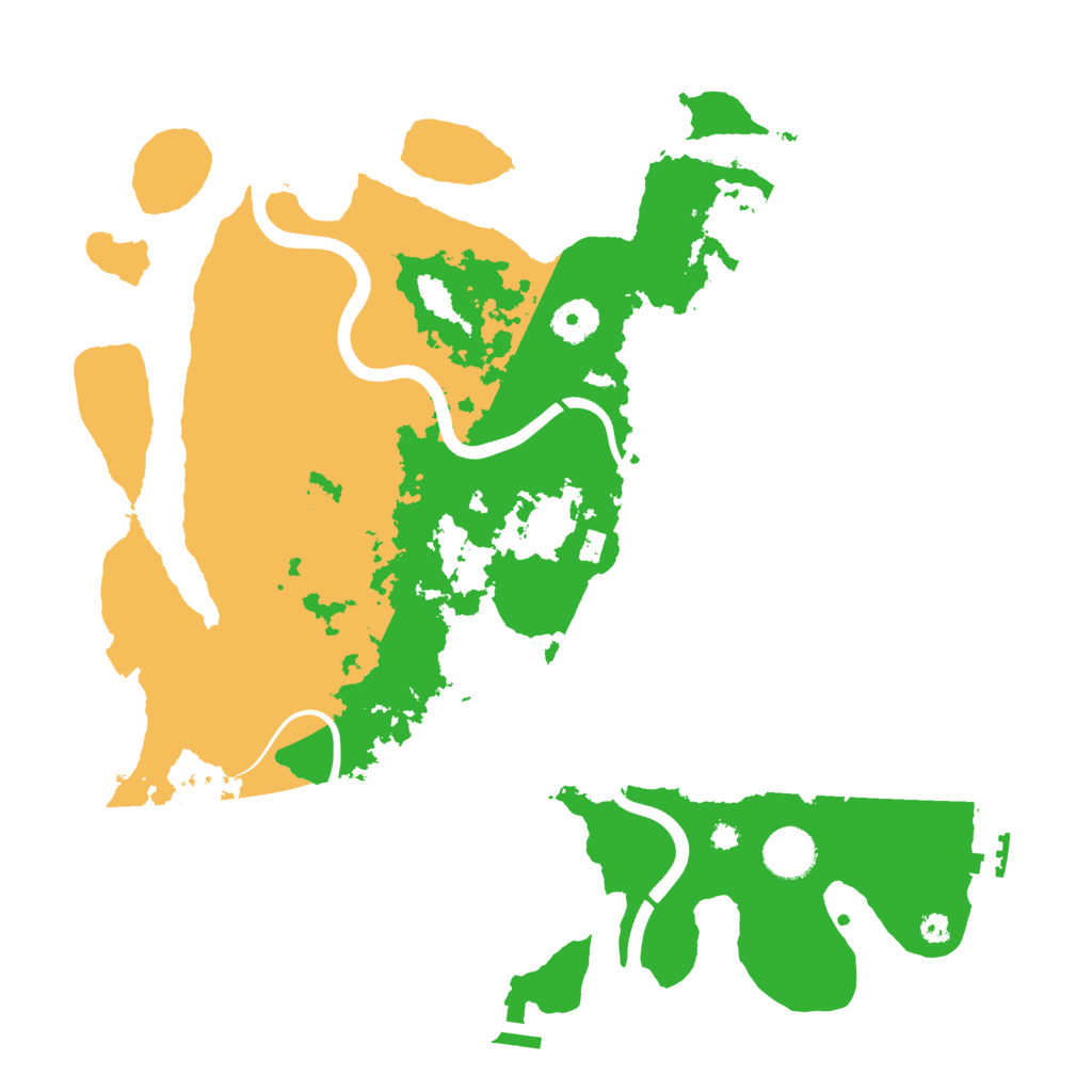 Biome Rust Map: Procedural Map, Size: 3700, Seed: 1739422431