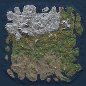 Thumbnail Rust Map: Procedural Map, Size: 5500, Seed: 732411123, 19 Monuments