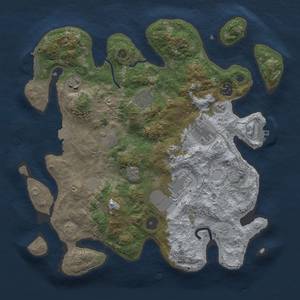 Thumbnail Rust Map: Procedural Map, Size: 3500, Seed: 419631371, 14 Monuments