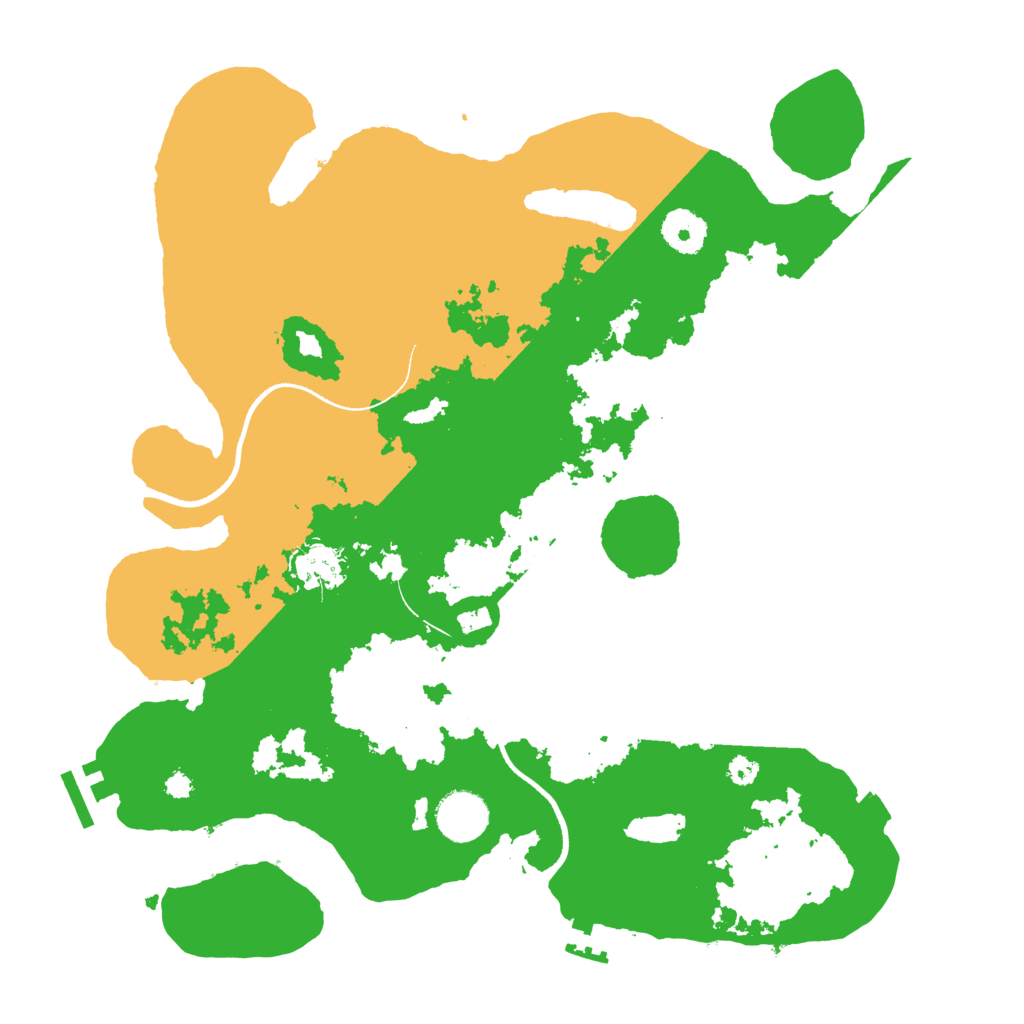 Biome Rust Map: Procedural Map, Size: 3500, Seed: 235491