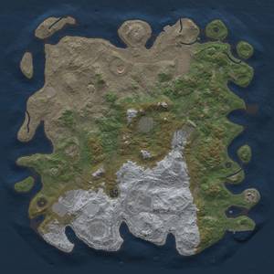 Thumbnail Rust Map: Procedural Map, Size: 4500, Seed: 443171552, 18 Monuments