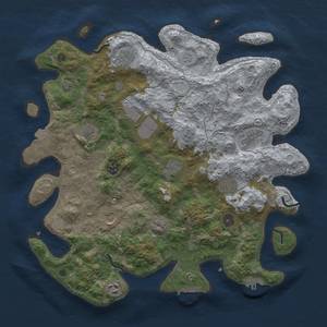 Thumbnail Rust Map: Procedural Map, Size: 4000, Seed: 3596, 18 Monuments