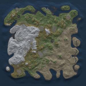 Thumbnail Rust Map: Procedural Map, Size: 4250, Seed: 411780111, 18 Monuments