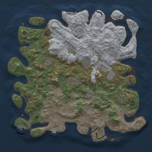 Thumbnail Rust Map: Procedural Map, Size: 4250, Seed: 384520767, 19 Monuments