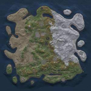 Thumbnail Rust Map: Procedural Map, Size: 4000, Seed: 1637320176, 19 Monuments