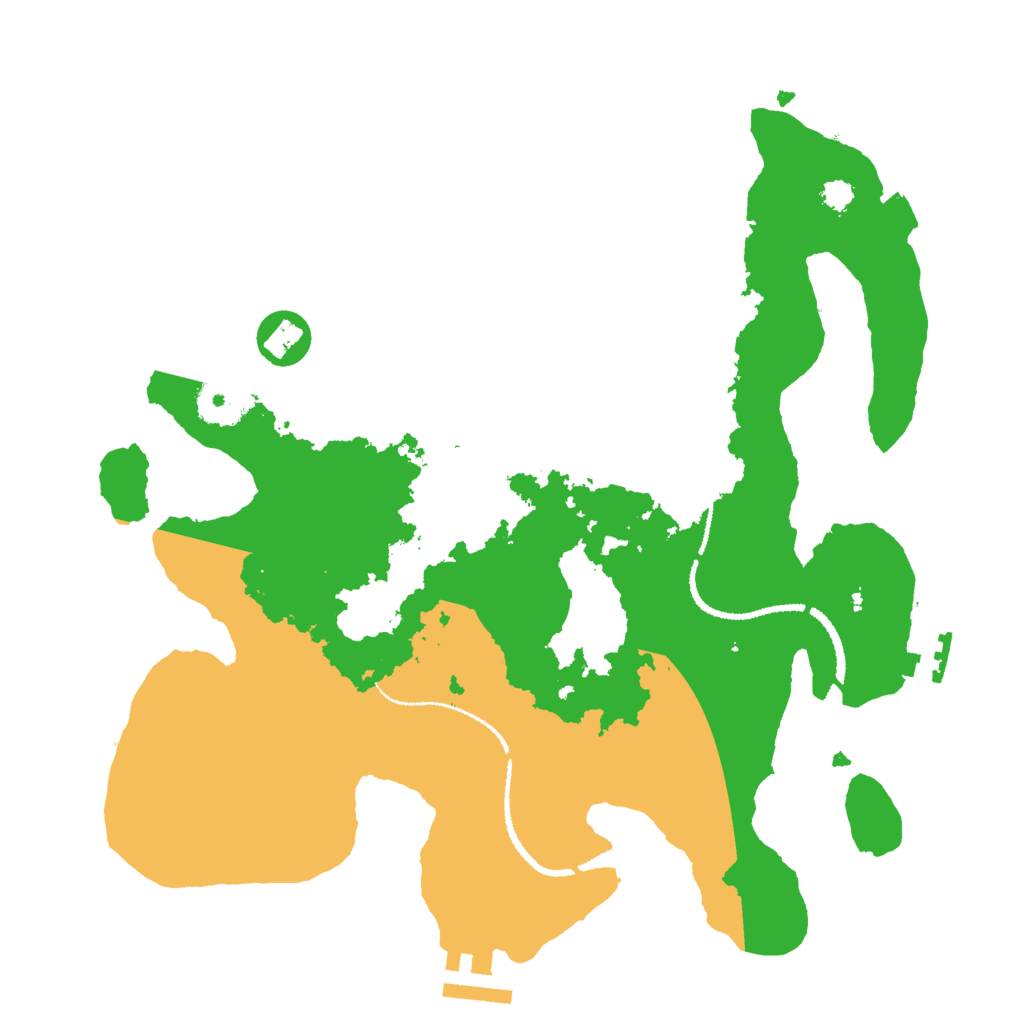 Biome Rust Map: Procedural Map, Size: 3000, Seed: 633504663