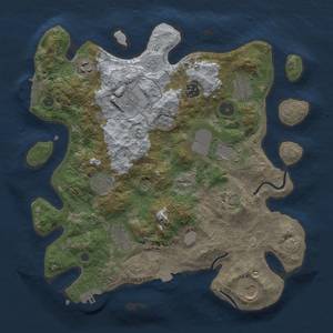 Thumbnail Rust Map: Procedural Map, Size: 3500, Seed: 516911076, 18 Monuments