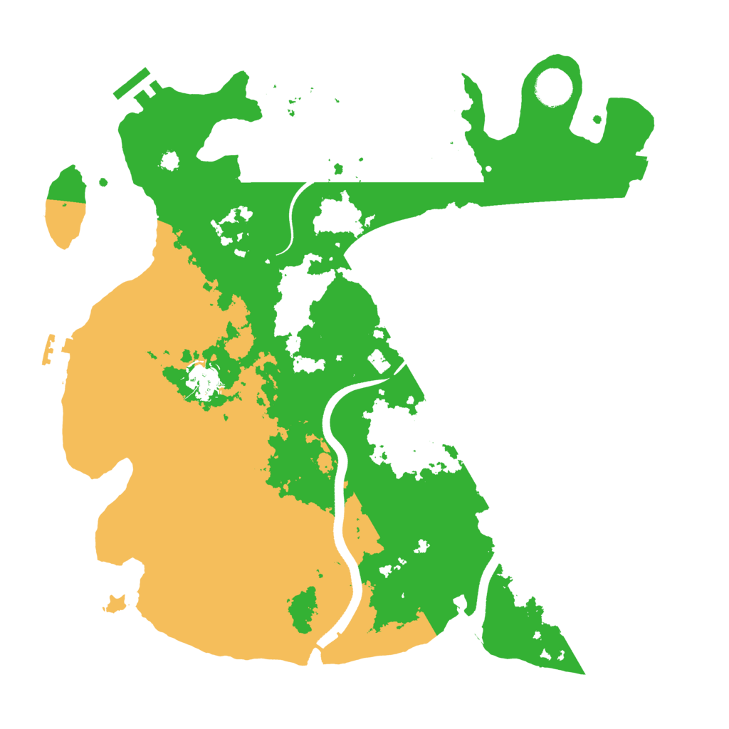 Biome Rust Map: Procedural Map, Size: 3500, Seed: 863829905