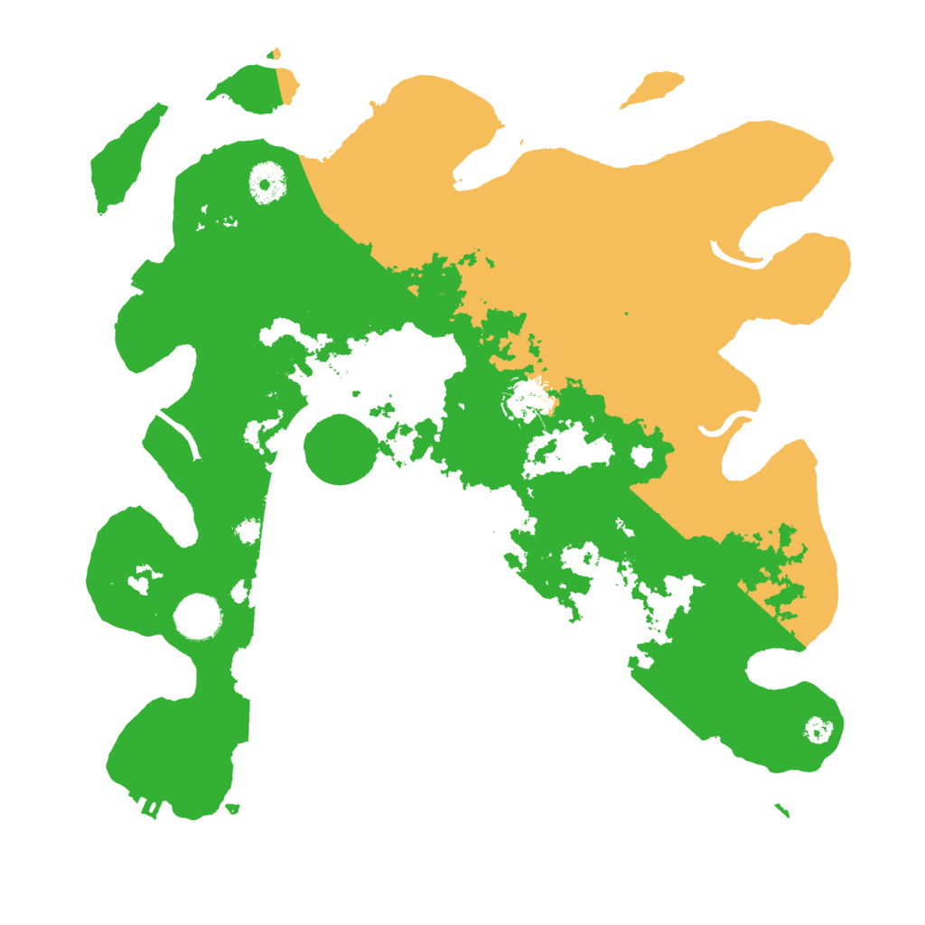 Biome Rust Map: Procedural Map, Size: 3500, Seed: 780661258