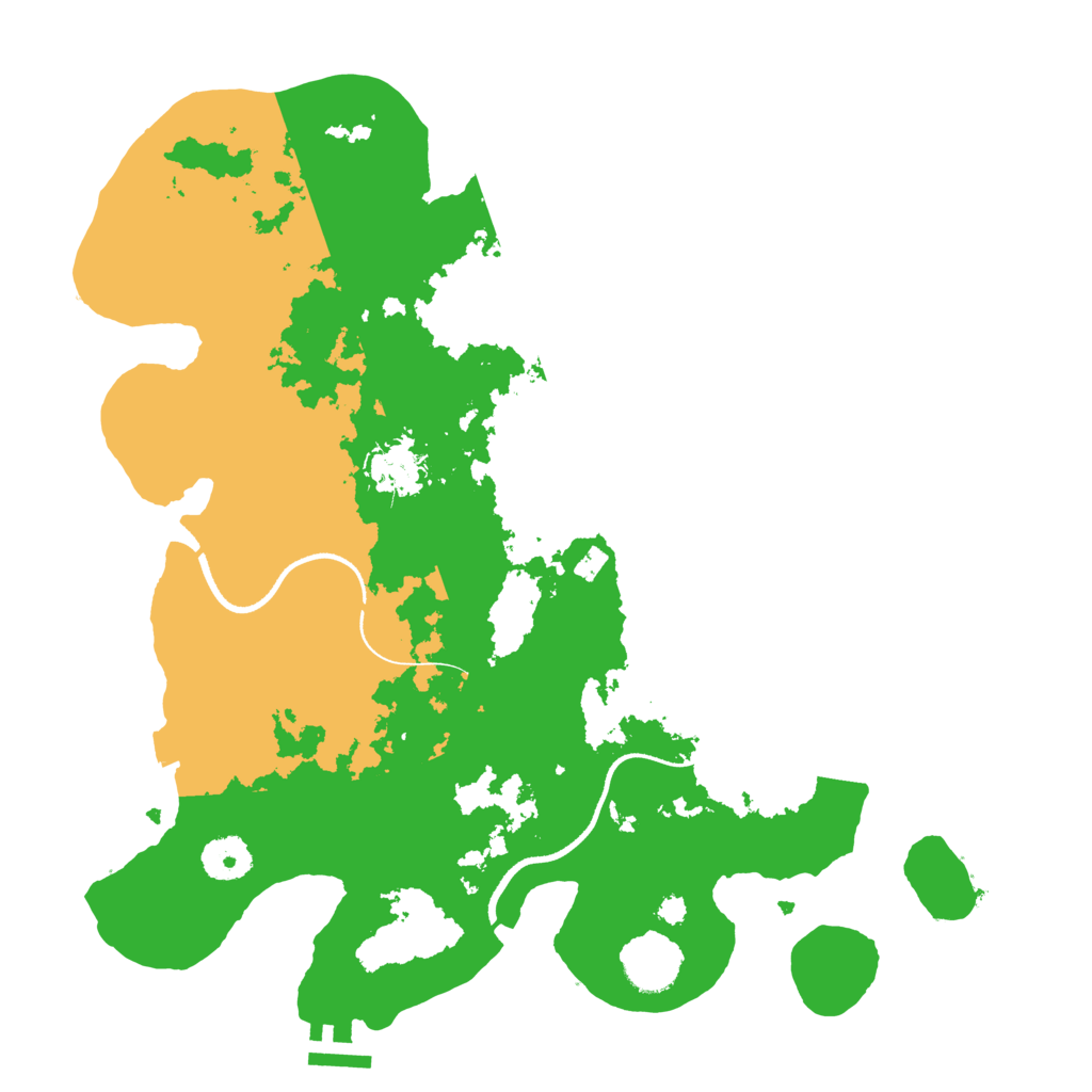 Biome Rust Map: Procedural Map, Size: 3500, Seed: 1548170620