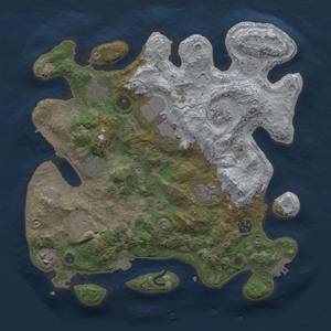 Thumbnail Rust Map: Procedural Map, Size: 3500, Seed: 807988642, 16 Monuments