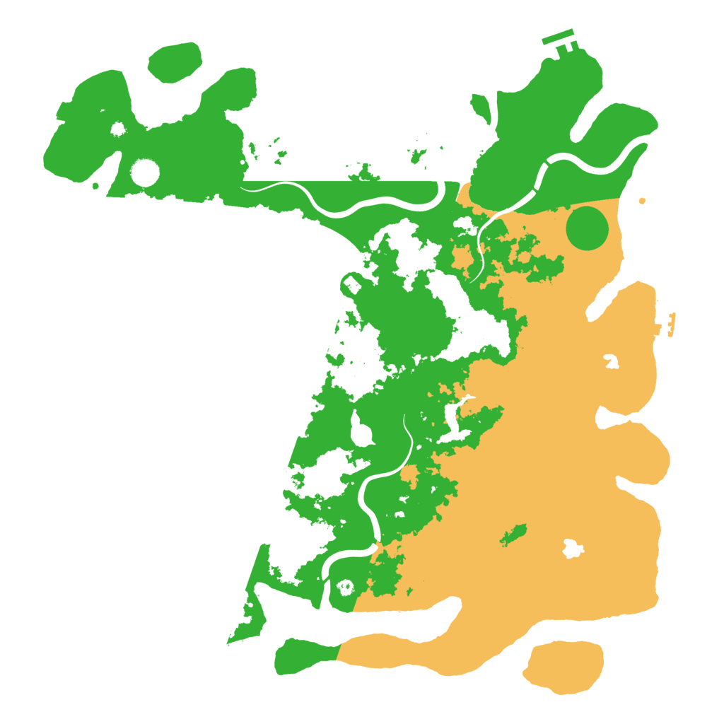 Biome Rust Map: Procedural Map, Size: 4500, Seed: 260260856