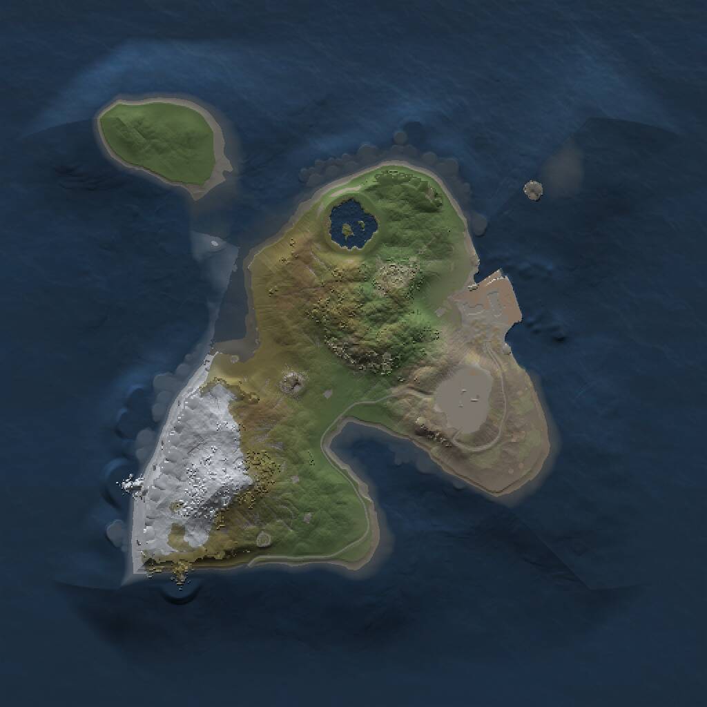 Rust Map: Procedural Map, Size: 1500, Seed: 720601618, 1 Monuments