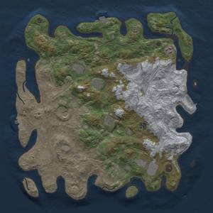 Thumbnail Rust Map: Procedural Map, Size: 4250, Seed: 1674341145, 19 Monuments