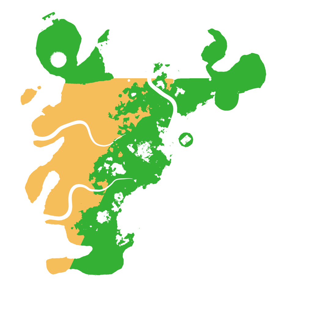 Biome Rust Map: Procedural Map, Size: 3500, Seed: 964988202