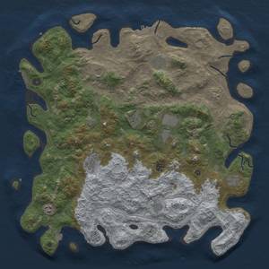 Thumbnail Rust Map: Procedural Map, Size: 4700, Seed: 155397073, 19 Monuments