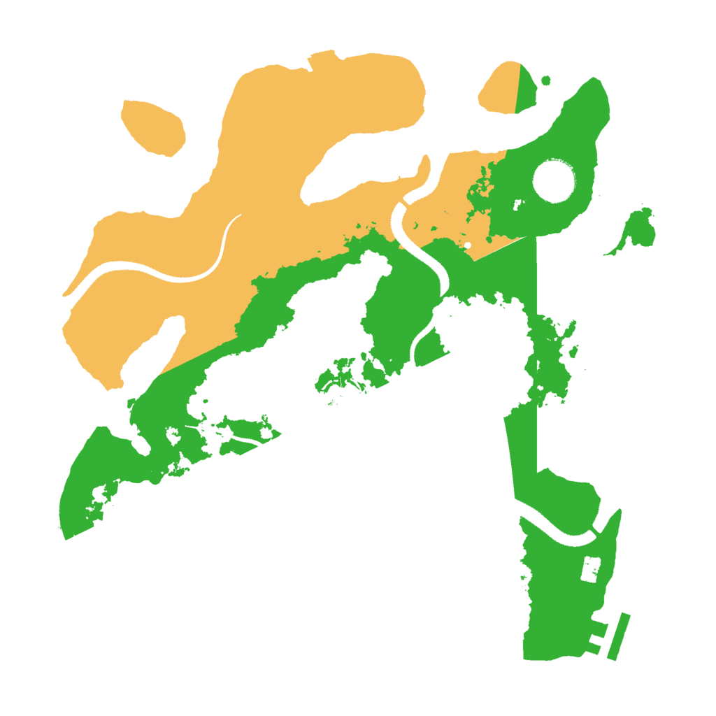 Biome Rust Map: Procedural Map, Size: 3000, Seed: 21726