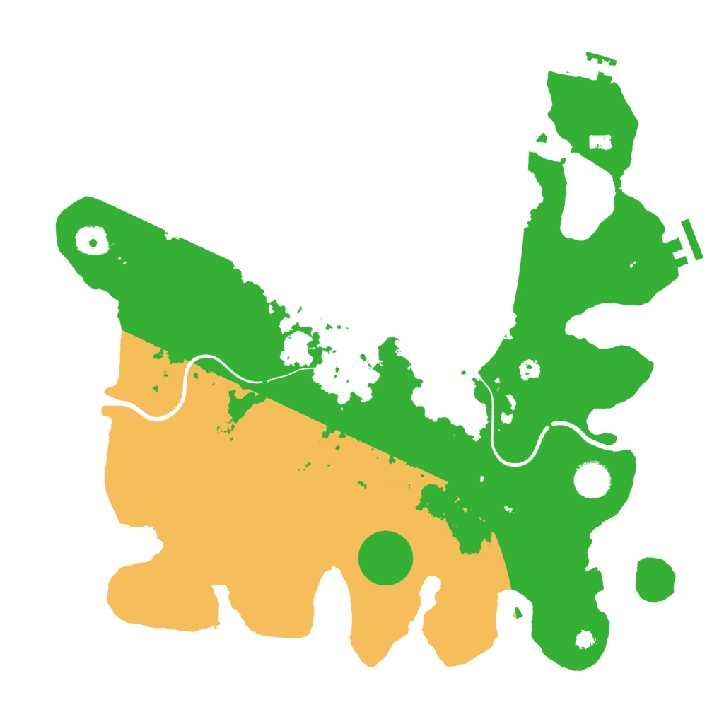 Biome Rust Map: Procedural Map, Size: 3500, Seed: 282531234