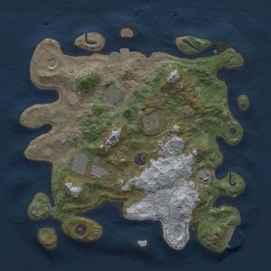 Thumbnail Rust Map: Procedural Map, Size: 3500, Seed: 659670772, 14 Monuments