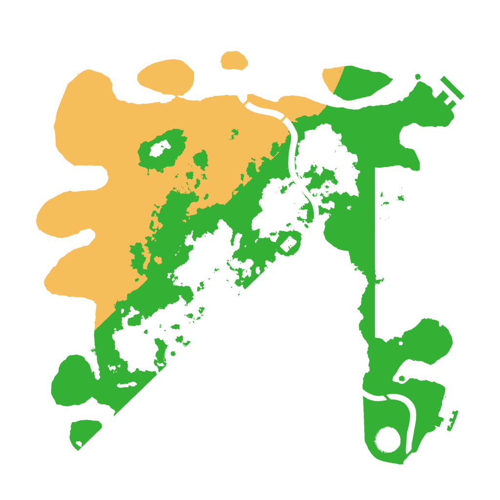 Biome Rust Map: Procedural Map, Size: 3500, Seed: 659670772