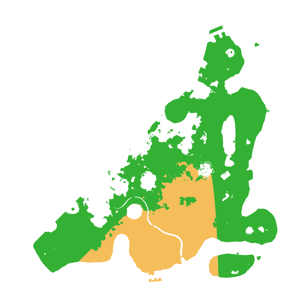 Biome Rust Map: Procedural Map, Size: 3500, Seed: 409471593