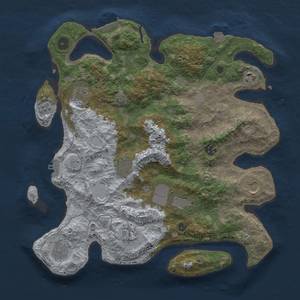 Thumbnail Rust Map: Procedural Map, Size: 3750, Seed: 14032024, 17 Monuments